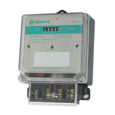 Single phase residential electricity meter
